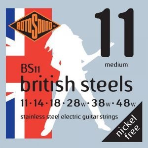 סט מיתרים 0.11 לחשמלית ROTOSOUND BRITISH STEEL