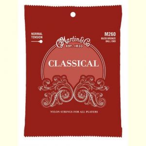 סט מיתרים לקלאסית MARTIN M260 NORMAL TENSION 80/20 Bronze Classical