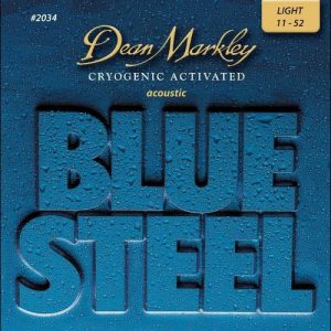 סט מיתרים לגיטרה אקוסטית Dean Markley 2034 Blue Steel Light 11-52
