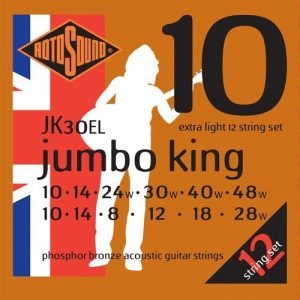 סט לגיטרה אקוסטית 12 מיתרים ROTOSOUND JK30EL