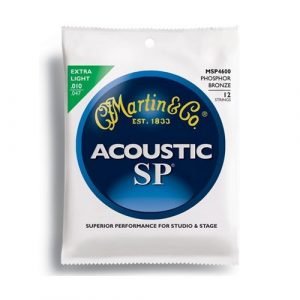 סט מיתרים 0.10 לאקוסטית 12 מיתרים MARTIN SP