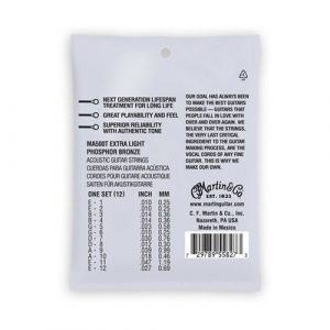 סט 12 מיתרים 0.12 לאקוסטית MARTIN MA500T AUTHENTIC SP