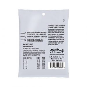 סט מיתרים 0.12 לגיטרה אקוסטית MARTIN AUTHENTIC LIFESPAN MA140T