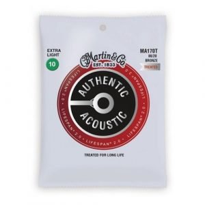סט מיתרים 0.10 לגיטרה אקוסטית MARTIN AUTHENTIC LIFESPAN MA170T