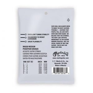 סט מיתרים 0.13 לאקוסטית MARTIN SP Phosphor Bronze AUTHENTIC MA550
