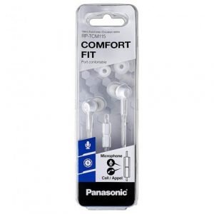 אוזניות Panasonic RP-TCM115-K In-Ear – לבן