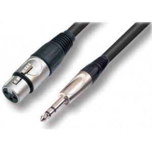 כבל XLR f – PL m סטריאו 5מ.