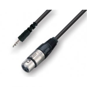 כבל PL 3.5 – XLR f אורך 3מ.