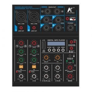 מיקסר 6 ערוצים עם אפקט והקלטה KARSECT KT-MP60 Bluetooth