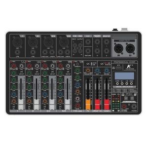 מיקסר 8 ערוצים סלייד עם אפקטים והקלטה KARSECT KG-DM08 Bluetooth