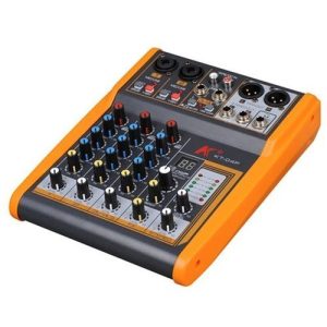 מיקסר 4 ערוצים עם אפקטים יציאות KARSECT KT-04P XLR