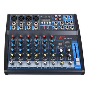 מיקסר 8 ערוצים עם אפקטים KASECT KT-08UP BLUETOOTH Karsect