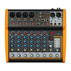 מיקסר 8 ערוצים עם אפקטים יציאות KARSECT KT-08P XLR
