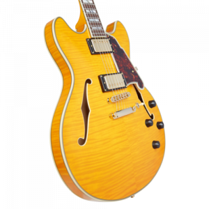 גיטרה 1/4 נפח D’Angelico EXCEL DC stop-bar tailpiece VINTAGE NATURAL