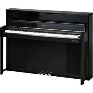 פסנתר חשמלי שחור מבריק KURZWEIL CUP1 BP Upright style Compact piano