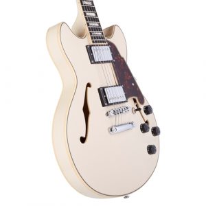 גיטרה חשמלית 1/4 נפח D’Angelico PREMIER MINI DC CHAMPAGNE
