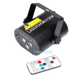 מכונת לייזר Apextone LZ LS 160-RB אדום וכחול, מכונת לייזר מקצועית לשימוש ביתי ומקצועי, מצבי צבעים ואפקטים מרובים.