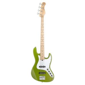 גיטרת בס ירוקה SADOWSKY 21 Fret Vintage JJ Bass 4: צבע ירוק Sage ולוח מפל, מודל אקטיבי 4 מיתרים – איכות וטון ללא תחרות