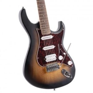 גיטרה חשמלית CORT G110 OPSB: ווינטג’ מודרני בעיצוב Open Pore Sunburst – צלילים מגוונים ונוחות מרבית