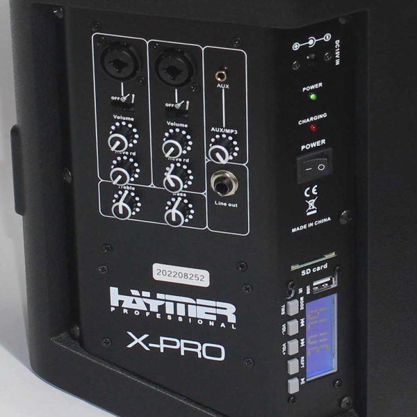 רמקול מוניטור HAYMER X-Pro: 8 אינץ’ עם סוללה – כלי נגינה נייד בעוצמה של 100 וואט