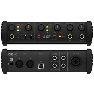 ממשק אודיו לגיטריסטים: IK MULTIMEDIA AXE I/O מקצועי עם 2 כניסות, 5 יציאות – לאיכות סאונד מעולה