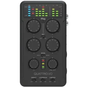כרטיס קול נייד IK Multimedia IRIG-QUATTRO-IN: מקצועי עם 4 כניסות – הבחירה האולטימטיבית למוזיקאים ופודקאסטרים
