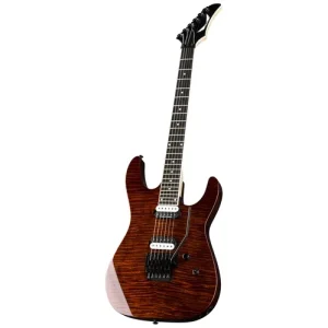 גיטרה חשמלית Dean Guitars Tiger Eye: כלי נגינה מרהיב עם 24 פרטים Select Flame וגימור יוקרתי