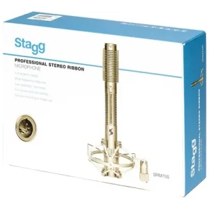 מיקרופון Stagg SRM75S Ribbon סטריאופוני: הבחירה המובילה להקלטה מקצועית וסאונד חם
