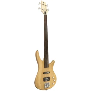 גיטרה בס Fusion Stagg: בגימור Satin Natural ללא סריגים – החוויה המוזיקלית האולטימטיבית