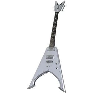 גיטרה חשמלית כסף מטאלי – Michael Amott Tyrant Tin Man מבית Dean Guitars: חוויה מוזיקלית בצבע כסף