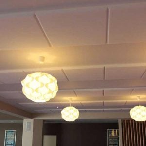 פנל אקוסטי חסין אש: MELAMINE 120X60X5 ס”מ, חומר סופג אקוסטי מגרמניה, צבע אפור בהיר – הפתרון האולטימטיבי לאיכות סאונד מעולה