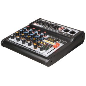 מיקסר 4 ערוצים XLR עם Bluetooth ואפקטים דיגיטליים – סאונד מושלם לכל אירוע