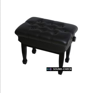כיסא פסנתר DELUXE מבית Tokai – נוחות ואלגנטיות לכל נגן, כוונון גובה, ריפוד עור שחור, איכות יפנית