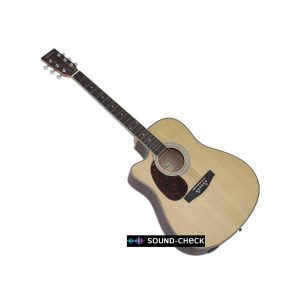 גיטרה אקוסטית מוגברת שמאלית Walden AG460CEQ: הבחירה המושלמת למתחילים עם טופ מעץ ספרוס, גוף מעץ מהגוני ו-Pro EQ משולב – צליל חד ובהיר במראה טבעי מט
