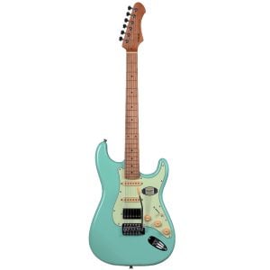 גיטרה חשמלית מקצועית SQOE בסגנון Fender Stratocaster בצבע Vintage Green