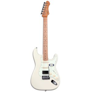 גיטרה חשמלית מקצועית SQOE בסגנון Fender Stratocaster בצבע Gloss White
