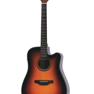 גיטרה אקוסטית מוגברת CRAFTER HD-250CE עם Cutaway – גימור סאנברסט, סאונד מקצועי ותיק מרופד לנשיאה נוחה