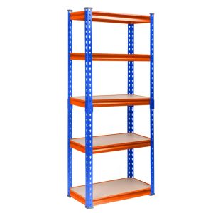 מערכת מדפים מודולרית Medium Duty – 5 שלבים, עומס מרבי 100 ק”ג