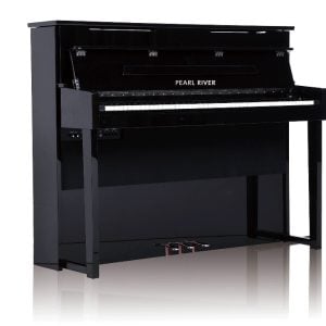 פסנתר דיגיטלי Pearl River F-83 מסדרת MUSICIAN – פסנתר חשמלי עומד עם קלידים מעץ בצבע שחור