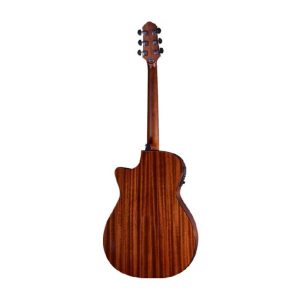 גיטרה עם גוף מהגוני CRAFTER HG-250CE עם Cutaway בצבע חום מהגוני + תיק מרופד לצליל עשיר ונגינה מקצועית