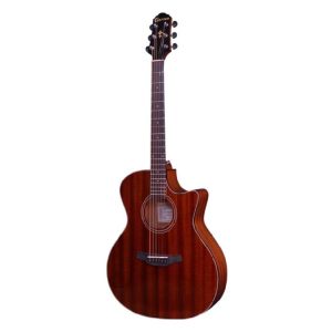 גיטרה עם גוף מהגוני CRAFTER HG-250CE עם Cutaway בצבע חום מהגוני + תיק מרופד לצליל עשיר ונגינה מקצועית