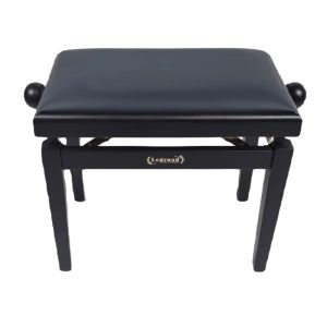 כיסא פסנתר בגימור יוקרתי PB-18 מבית Legrand – גימור רוזווד יוקרתי עם מושב דמוי עור שחור לנוחות מירבית