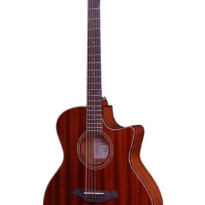 גיטרה אקוסטית מוגברת CRAFTER HG-250CE עם Cutaway – גוף מהגוני, סאונד מקצועי ותיק מרופד לנשיאה נוחה