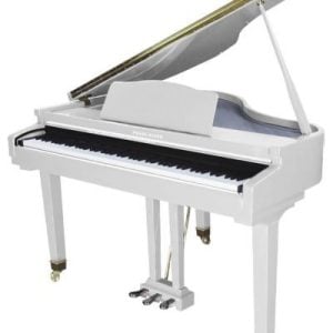 פסנתר כנף חכם לבן GP-1100 מסדרת CONCERT עם מקלדת FATAR מבית Pearl River – פסנתר כנף דיגיטלי יוקרתי לביצועים מושלמים