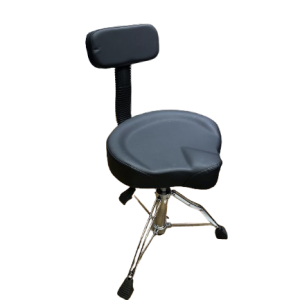 כיסא תופים הידראולי HDT-600 מבית Gdrums – מושב אופנוע מרופד, משענת מתכווננת ויציבות אופטימלית לנגינה מקצועית