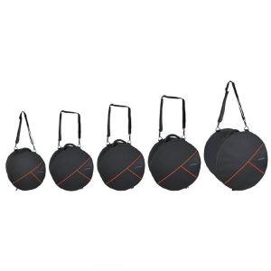 תיקי תופים לאולפן ולהופעות 5 חלקים 22 x18 אינץ’ – הגנה מקצועית ונשיאה קלה מבית GEWA Germany