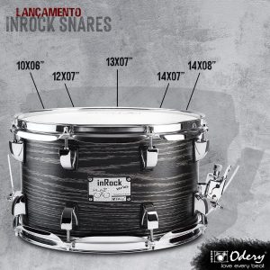 תוף סנר עם צליל עשיר SIR-1408 בגודל 14×8 אינץ’ בצבע שחור Ash – סנר מקצועי עם צליל עשיר, רזוננס חזק ועיצוב קלאסי מבית Odery (Brazil), מושלם להופעות ואולפן!