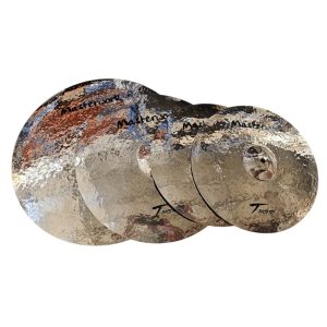 סט מצילות עבודת יד THST-100 היי-הט 14 אינץ קראש 17 אינץ רייד 20 אינץ סדרת THOR עם תיק מבית MASTERWORK – מצילות מקצועיות למוזיקאים