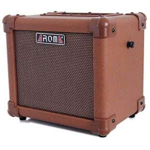 מגבר קל משקל עם סוללה AG-10A מבית Aroma – קומפקטי, נטען, עם בלוטות׳ וכניסת מיקרופון