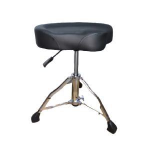 כיסא תופים הידראולי מתכוונן HDT-500 מבית GDRUMS – מושב אופנוע מרופד, נוחות מקסימלית ויציבות לנגינה מקצועית